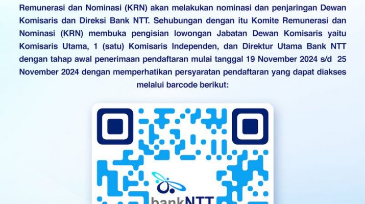 Pengumuman Lelang Jabatan Bank NTT