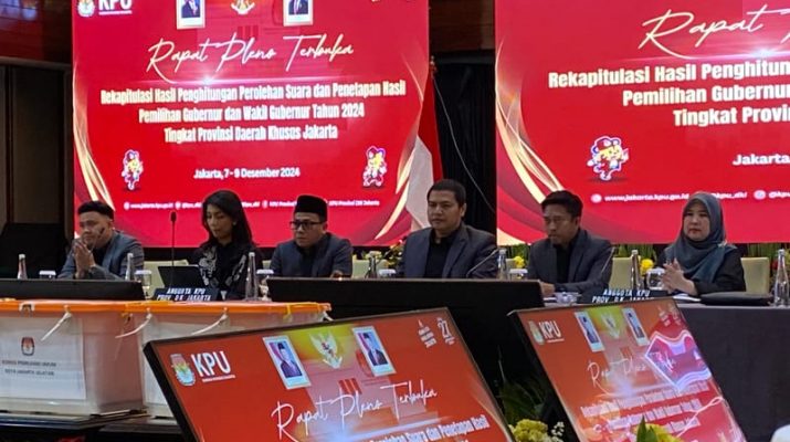 KPU Jakarta Mulai Rapat Pleno Rekapitulasi Suara Pilkada Tingkat Provinsi