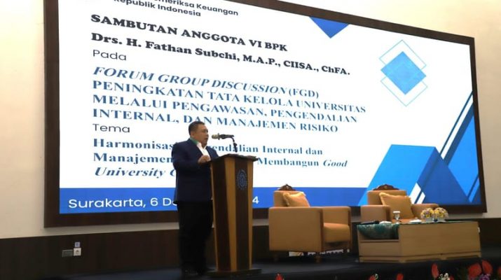 Anggota BPK Dorong UNS Terapkan Good University Governance