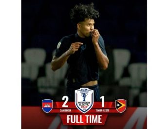 Kamboja Menang atas Timor Leste, Geser Malaysia di Grup A Piala AFF