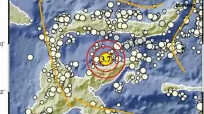 Gempa M 3.7 Guncang Tojo Una-una Sulawesi Tengah