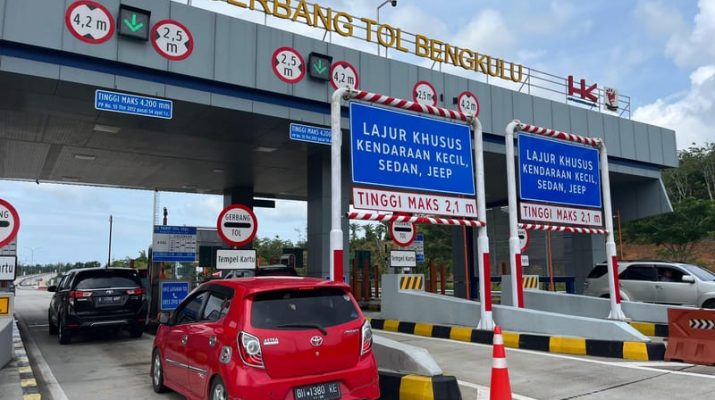 Libur Nataru, Volume Lalu Lintas di Tol Trans Sumatra Tembus 141.162 Kendaraan