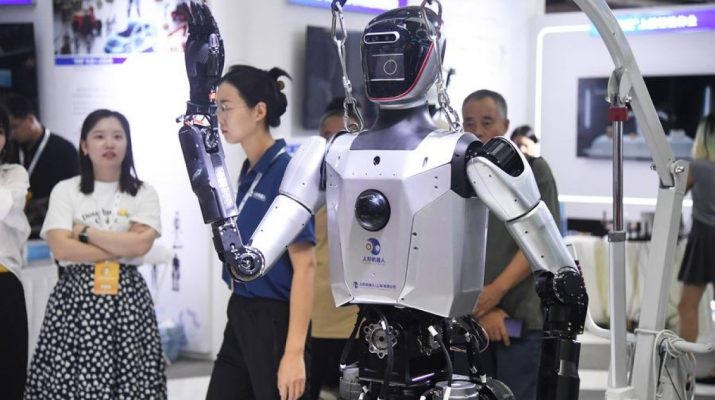Robot teknologi AI curi perhatian di Konferensi Robot Dunia Beijing
