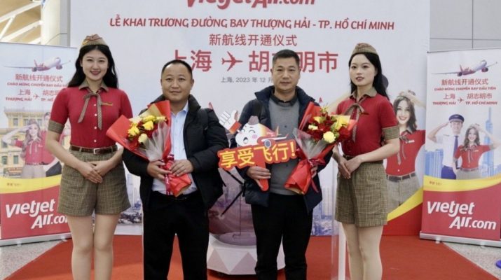 Vietjet tawarkan promo untuk penerbangan Ho Chi Minh-Shanghai