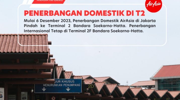 Indonesia AirAsia pindahkan penerbangan domestik ke Terminal 2