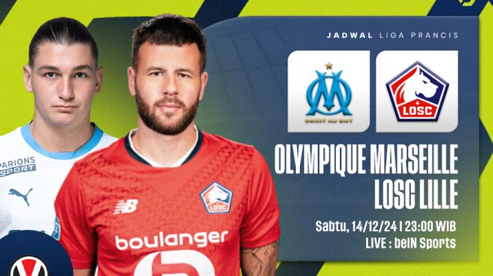 Marseille vs Lille: Prediksi, Jadwal, dan Link Live Streaming