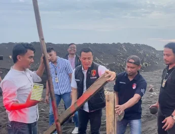 Tim Gabungan Gerebek Tambang Galian C Ilegal di Selatan Tasikmalaya