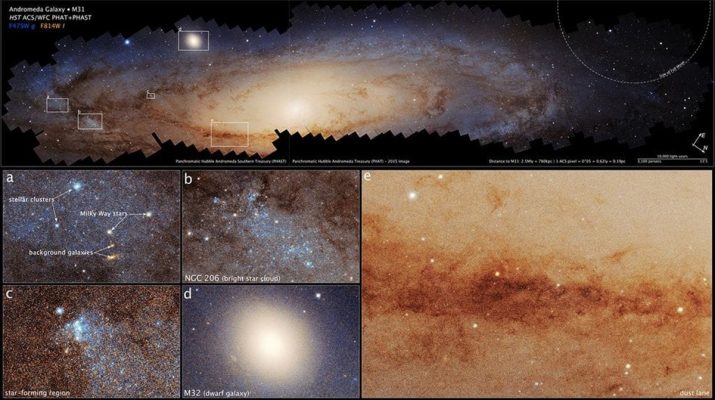 Ilmuwan Berhasil Mengumpulkan Foto-Foto Menakjubkan Dari Galaksi Andromeda