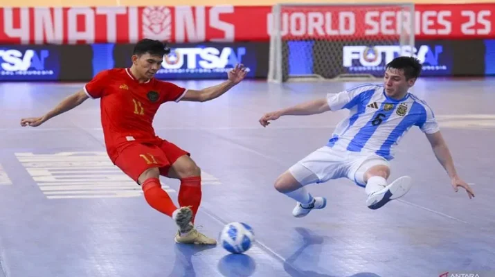 Timnas Futsal Indonesia Takluk 2-4 dari Argentina