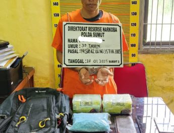 Polda Sumut Sita Hampir Empat Kilo Sabu Seminggu Terakhir