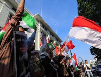 Aksi Bela Palestina Kembali Berlangung di Kota  Bandung