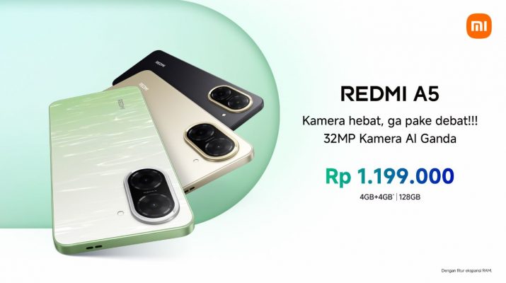 Redmi A5, Ponsel Terjangkau Harga Cuman Rp1 Jutaan