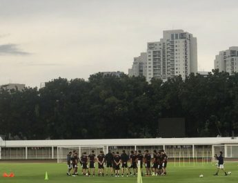 Timnas Indonesia gelar latihan perdana di Jakarta tanpa tiga pemain