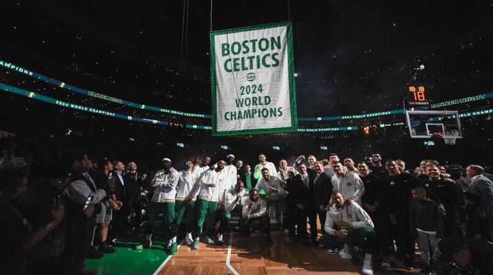 Boston Celtics Kibarkan Banner Juara NBA ke-18 di TD Garden