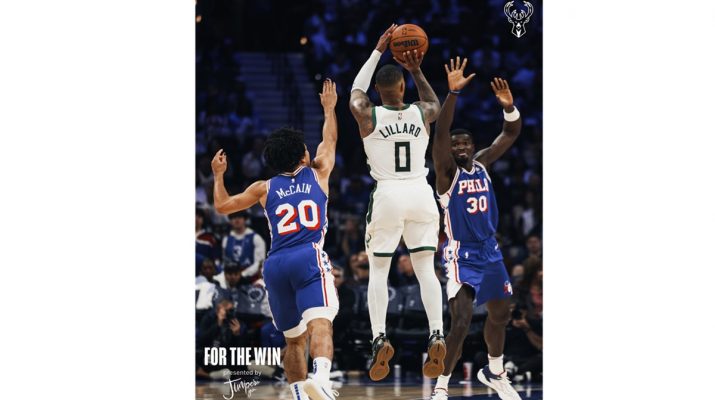 Cetak 30 Poin, Damian Lillard Pimpin Milwaukee Bucks Seruduk Philadelphia 76ers