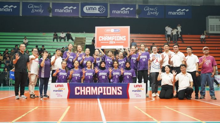 Debut di Liga Mahasiswa 2024, Tim Basket Putri BINUS University Berhasil Raih Juara Regional