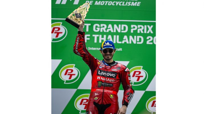 Francesco Bagnaia Persembahkan Kemenangan di GP Thailand untuk Ducati