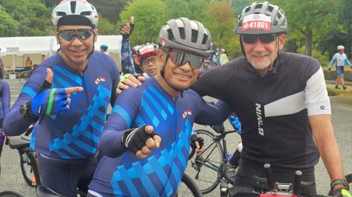Saleh Husin Finis 140 Km di Shimanami Cycling Jepang 2024