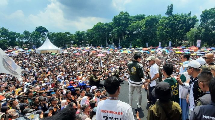 Lesti Kejora dan Rizky Billar Ramaikan Kampanye Akbar Paslon Calon Bupati Cianjur, Wahyu-Ramzi