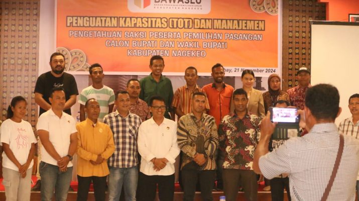 Bawaslu Nagekeo Imbau Logistik Saksi Paslon Didistribusikan Sebelum Masa Tenang