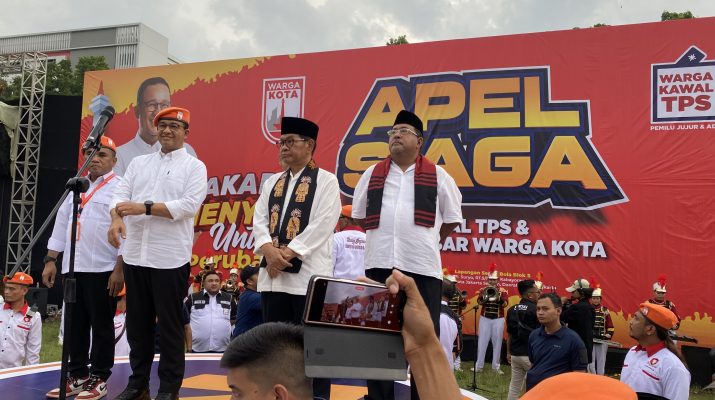 Anies Hadir dalam Apel Siaga Pramono-Rano, Ajak Pendukung Kawal Suara