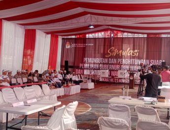 KPU Kota Sukabumi Simulasikan Pemungutan dan Penghitungan Suara Pilkada