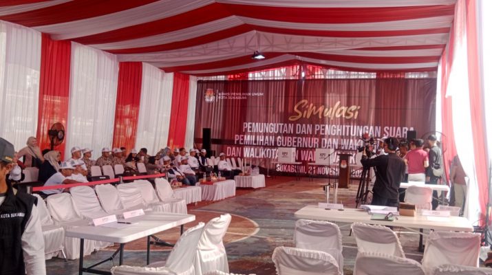 KPU Kota Sukabumi Simulasikan Pemungutan dan Penghitungan Suara Pilkada