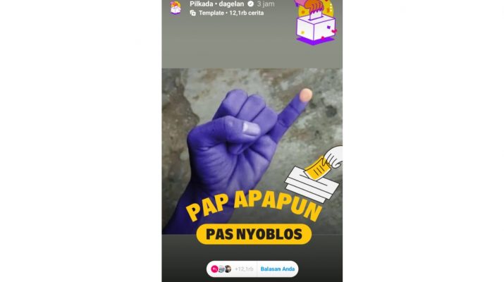 Bagikan Keseruan Pilkada dengan Fitur Story Tematik di Instagram