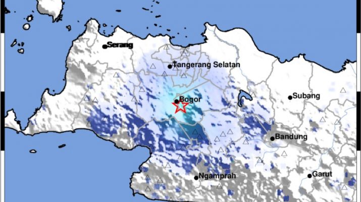 Gempa Bumi M 4.1 di Kota Bogor Terasa Sampai Depok