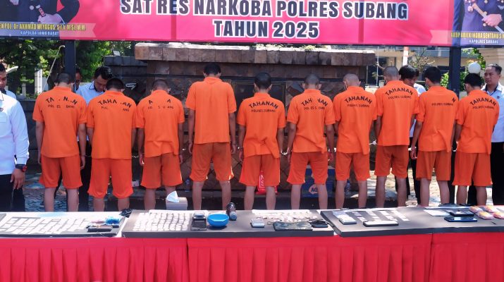 Polres Subang Tangkap 17 Tersangka Pengedar Narkotika