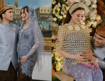 Pesona Aaliyah Massaid Gelar Mitoni 7 Bulanan Kehamilan Berbalut Kebaya Jawa