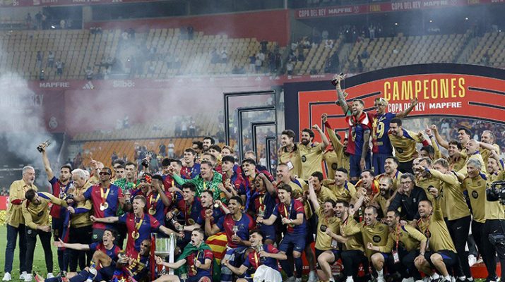 Menang dramatis 3-2 atas Madrid, Barcelona juara Copa del Rey