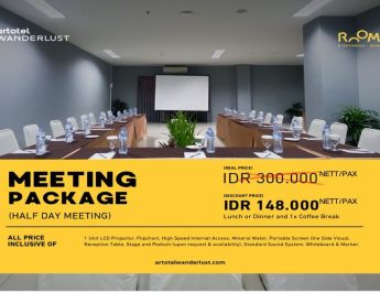 Paket Rapat Mulai 148 Ribu, ROOMS INC d’Botanica Permudah Agenda Bisnis Anda