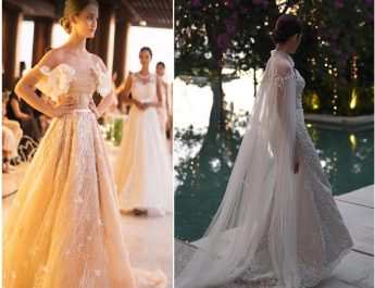 Desainer Phangsanny Rilis Koleksi Gaun Pengantin Bertabur Kristal dan Bunga 3D