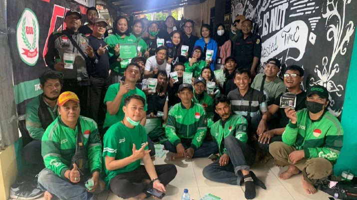 Grab Depok Bersatu Pilih Fokus Cari Nafkah saat Aksi 205