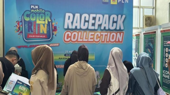 Komunitas Lari Palembang Antusias Sambut PLN Mobile Color Run