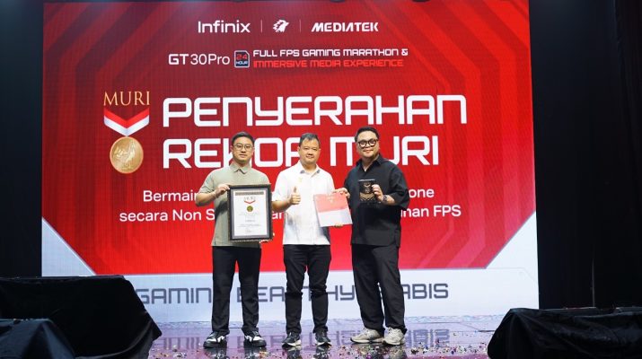 Resmi Diluncurkan, Infinix GT 30 Pro Pecahkan Rekor MURI Gaming 24 Jam Nonstop