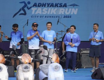 Kick off, Ribuan Peserta Ikuti Adhyaksa Tasik Run 2025 di Kota Tasikmalaya