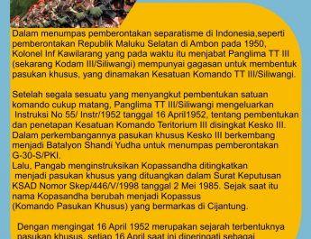 [ON THIS DAY] 1952: Kopassus Terbentuk