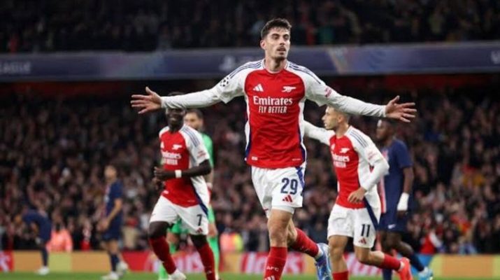 Havertz dan Jorginho berpeluang perkuat Arsenal di leg kedua lawan PSG