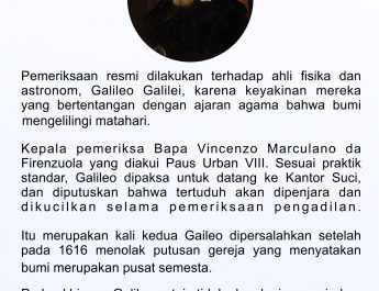 12 April 1633: Galileo Galilei Dipenjarakan