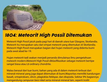 [ON THIS DAY]  1804: Meteorit High Possil Ditemukan