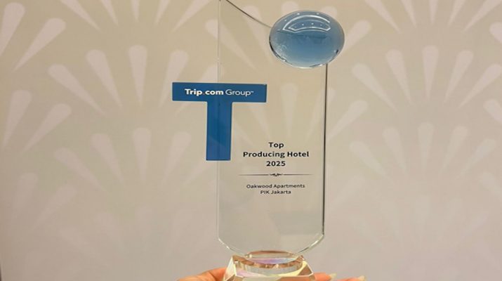 Oakwood PIK Jakarta Dinobatkan sebagai Top Producing Hotel 2025 oleh Trip.com