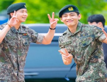 V BTS dan RM Kembali dari Wamil, ARMY Nantikan Reuni 2025