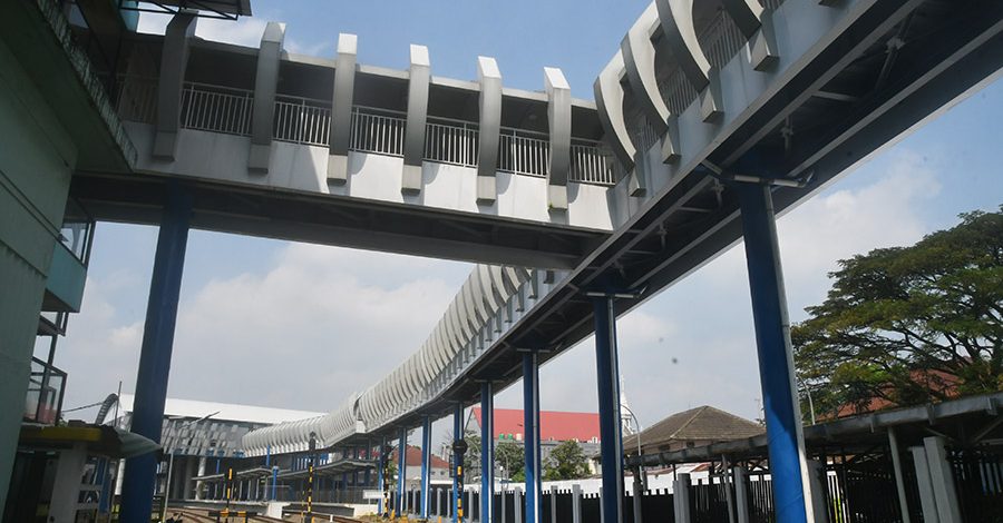 Skybridge Stasiun Bogor-Stasiun Paledang Diuji coba
