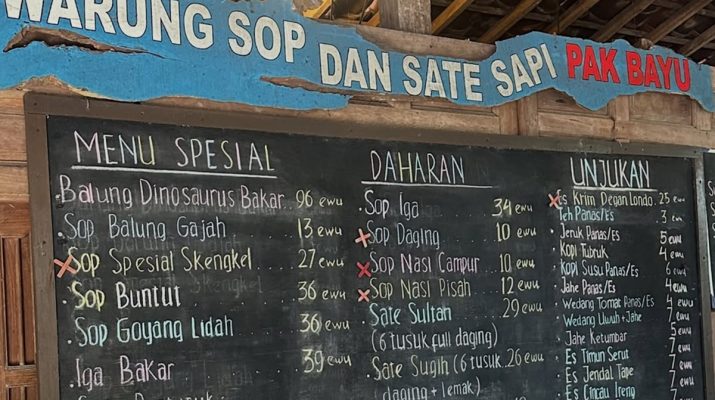 Warung Sop dan Sate Sapi Pak Bayu: Kuliner Lezat di Jogja
