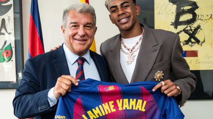Lamine Yamal resmi perpanjang kontrak dan pakai nomor 10 di Barcelona