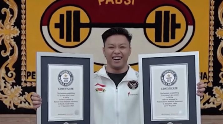 Rahmat Erwin Abdullah Pecahkan Dua Rekor Dunia Angkat Besi