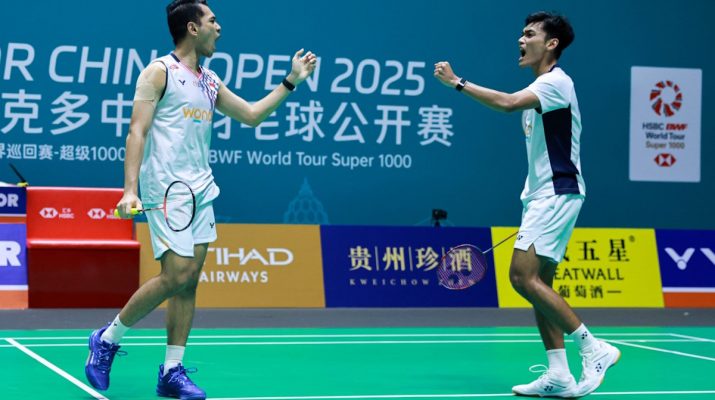 Juara, Fajar/Fikri Tampil Solid Kalahkan Ganda Malaysia di Tiongkok Terbuka 2025