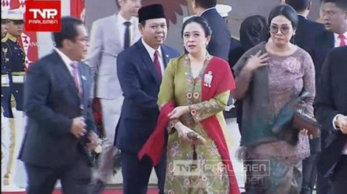 Puan Maharani Padukan Kebaya Hijau dan Selendang Merah di Sidang Tahunan MPR 2025